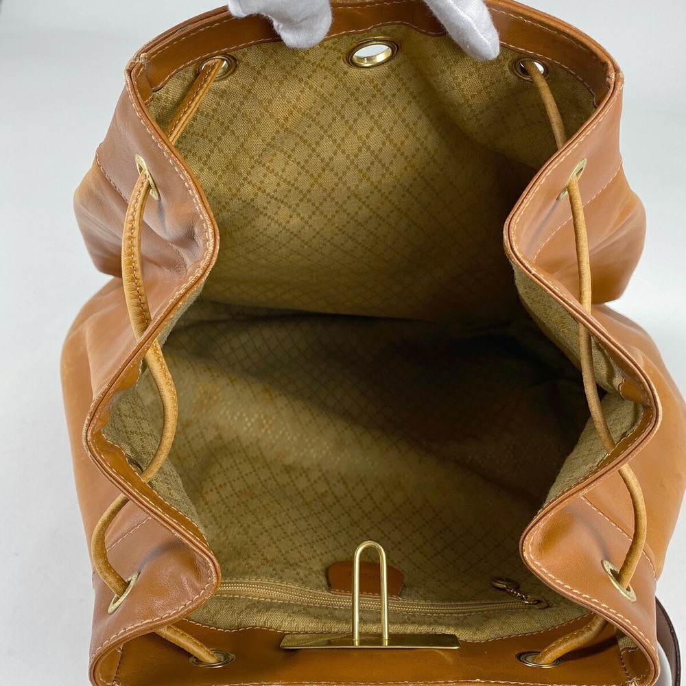 Gucci Logo Rucksack Backpack Backpack Leather Bro… - image 7